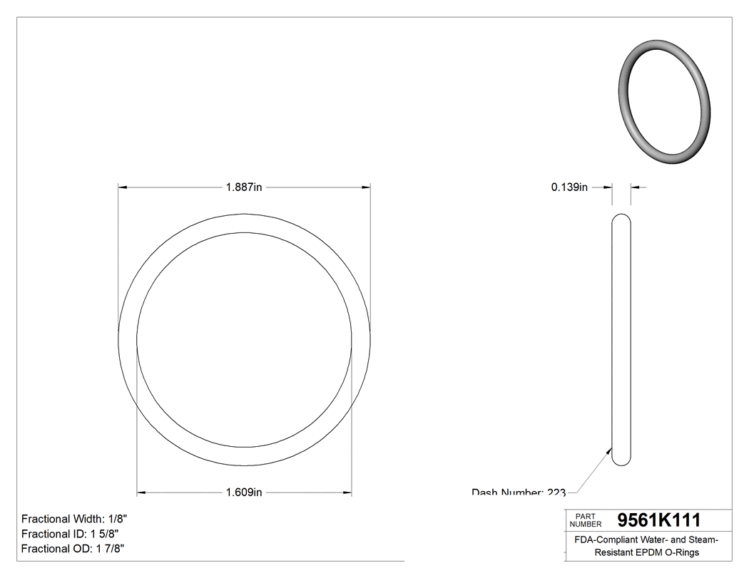 Technical drawing - 9561K111